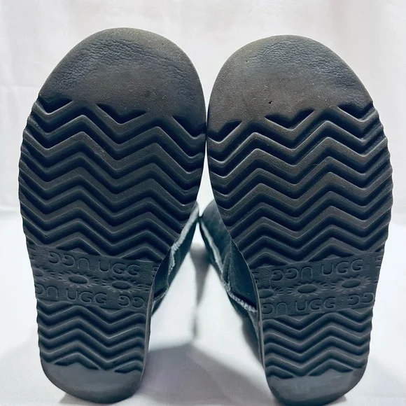 UGG Pewter Metallic Classic Tall Shearling Boots - Sz W5 - Rare Style 5823 - Picture 8 of 11